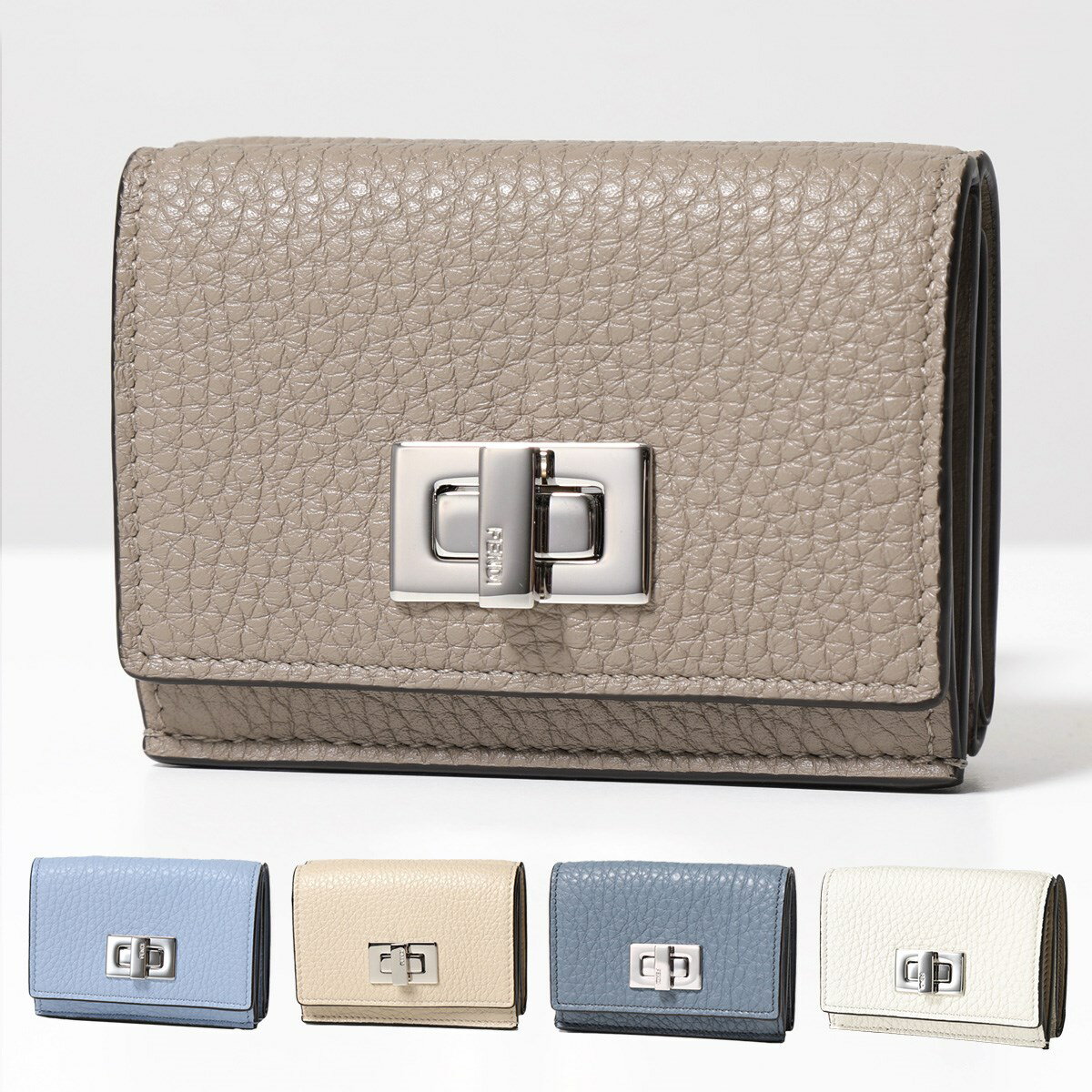 FENDI フェンディ 三つ折り財布 ピーカブー セレリア 8M0426 A91B レディース レザー ミニ財布 豆財布 カラー5色のサムネイル