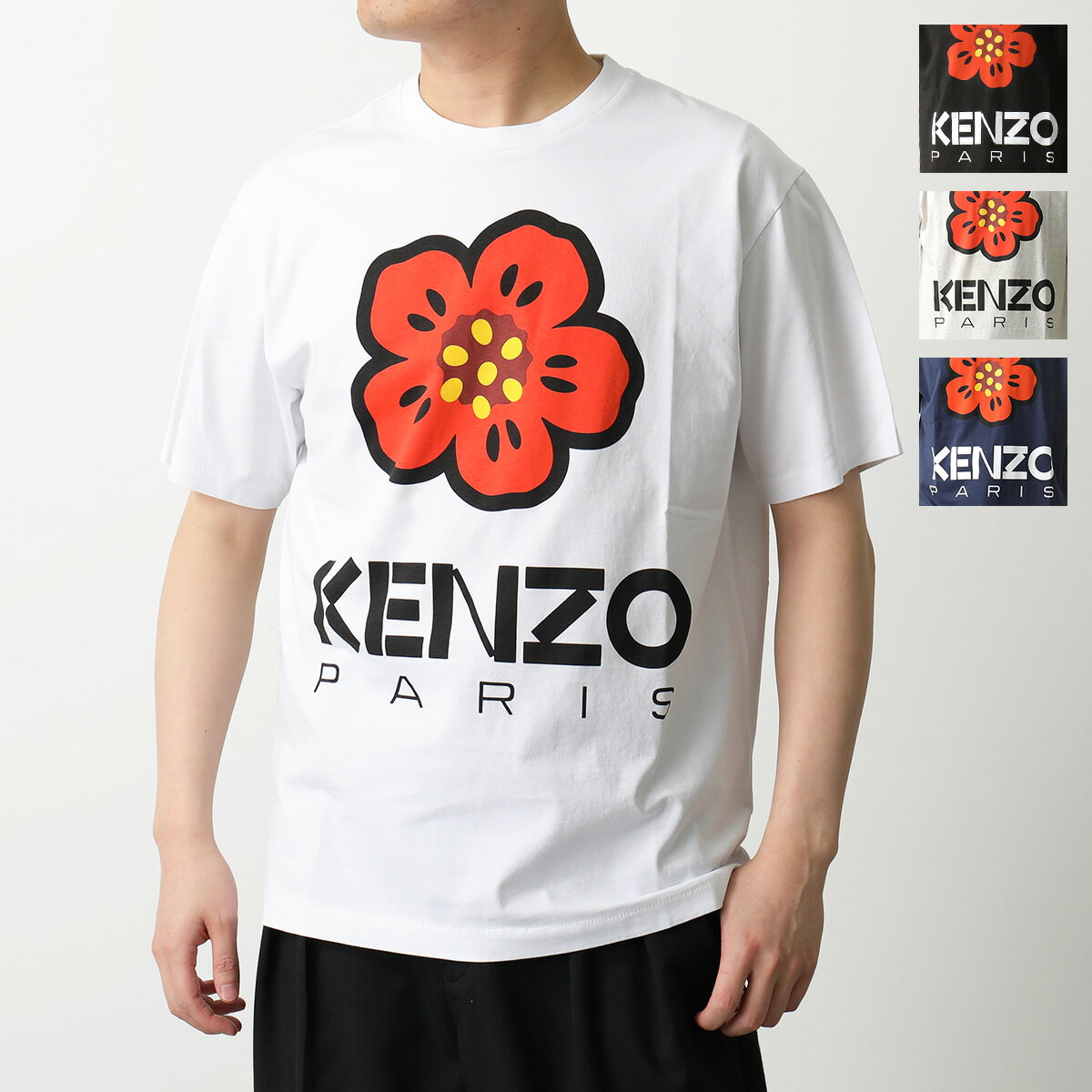KENZO ケンゾー 半袖 Tシャツ BOKE FLOWER FD55TS4454SO メンズ カットソー クルーネック コットン フラワー 花 ロゴT カラー4色のサムネイル