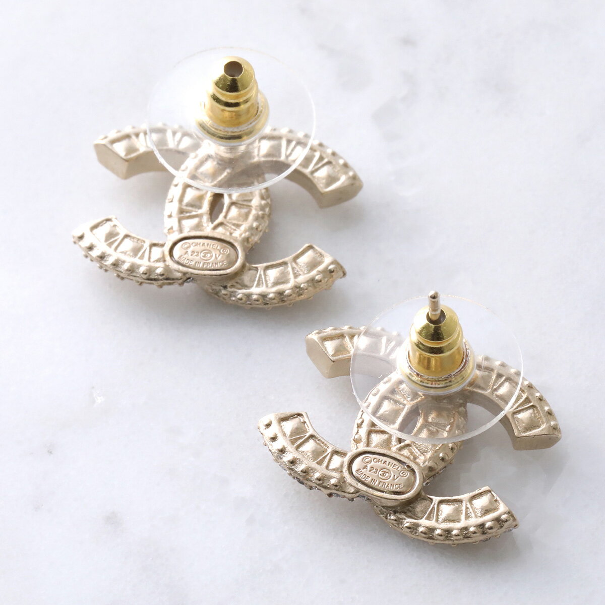 CHANEL シャネル ピアス A86504 Y09569 レディース ココマーク CCマーク ラインス...