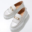 TODS トッズ ローファー XXW08J0GF80RXN レディース Tチェーン メタル フリンジ レザーシューズ チャンキーソール ラバーソール 靴 B015