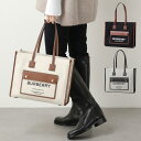 BURBERRY バーバリー トートバッグ SM FREYA TOTE フレヤ 8044137 8044138 8057600 レディース フレヤ キャンバス×レザー ロゴ ツートン 鞄 カラー3色