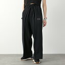 Y-3 ワイスリー ワイドパンツ UTLY W L PANT W H63070 レディース ワイドレッグ ロゴ クリンクルツイル BLACK