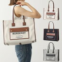 バーバリー トートバッグ（レディース） BURBERRY バーバリー トートバッグ FREYA TOTE 8044129 8055747 8044128 レディース LL MD POCKET DTL ミディアム キャンバス×レザー ツートン 鞄 カラー3色【cp_ten】【po_fifth】