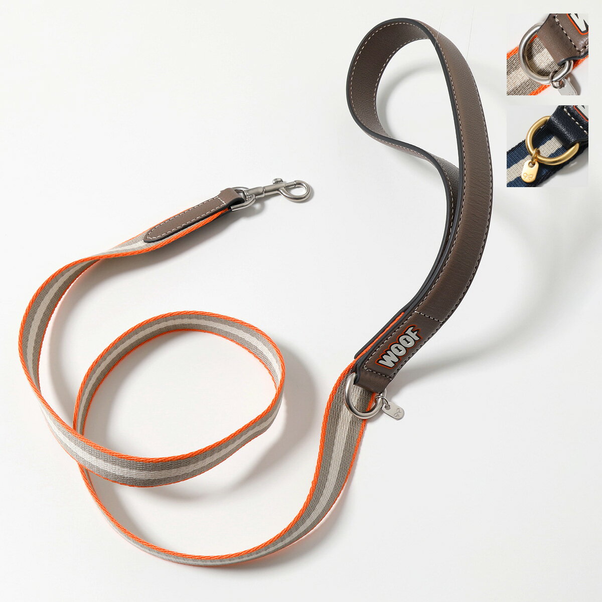 ANYA HINDMARCH アニヤハインドマーチ ドッグリード Dog Lead 169158 173490 ストライプ テープ レザー ペット用品 犬 ペットリーシュ カラー2色【返品交換不可】【ss_fifte】