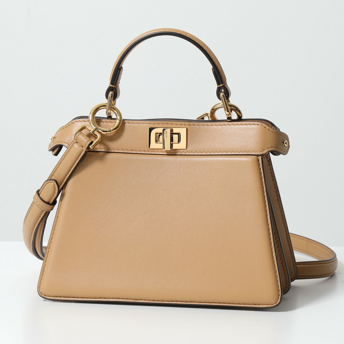 FENDI フェンディ ハンドバッグ PEEKABOO ISeeU PETITE ピーカブー アイシーユー プチ 8BN335 ABVE レディース ショルダーバッグ レザー 鞄 F15KR/MIELE-SC+ORO-SOFTのサムネイル