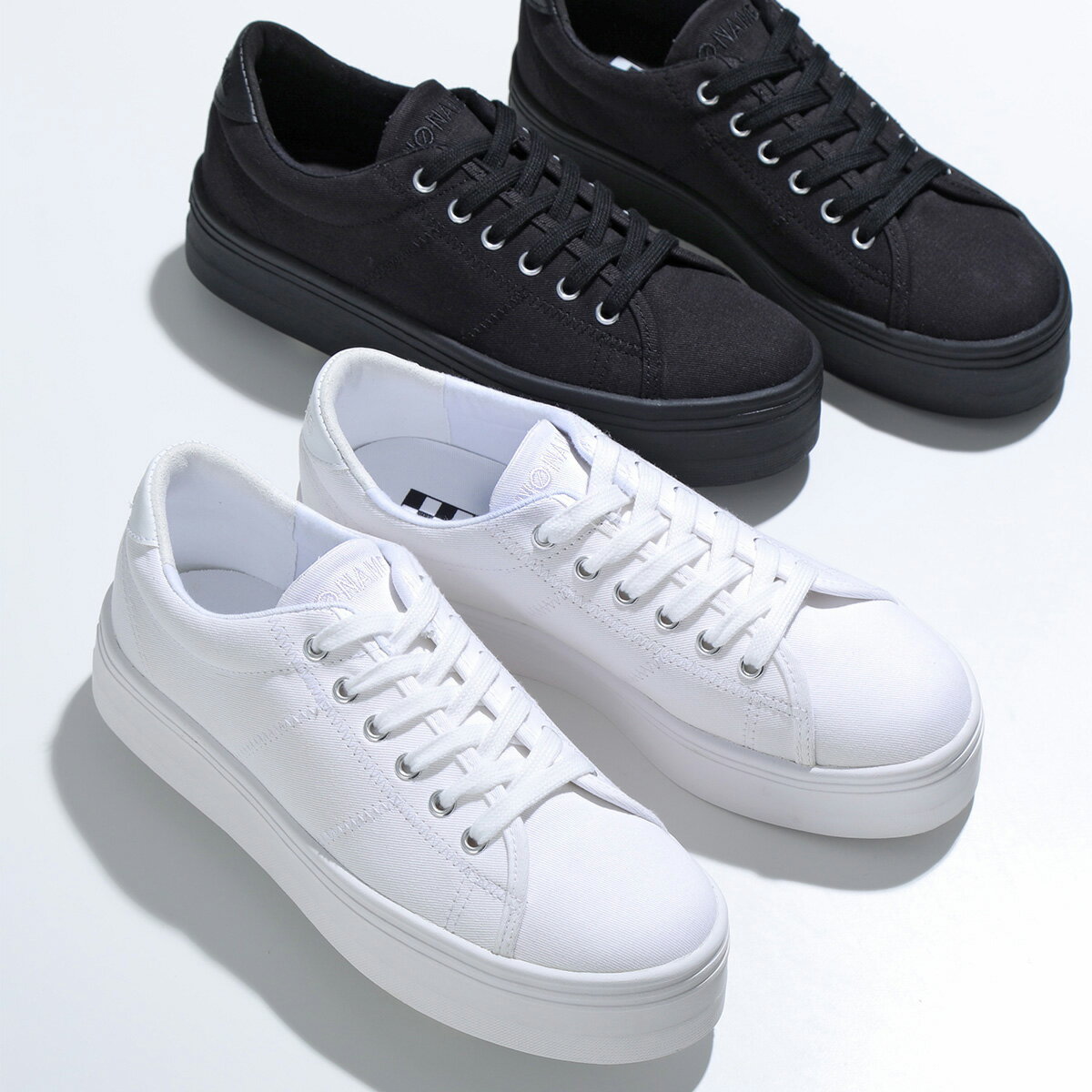 NO NAME ノーネーム スニーカー PLATO M SNEAKER CANVAS プラト レディース ローカット キャンバス プラットフォーム シューズ 靴 カラー2色