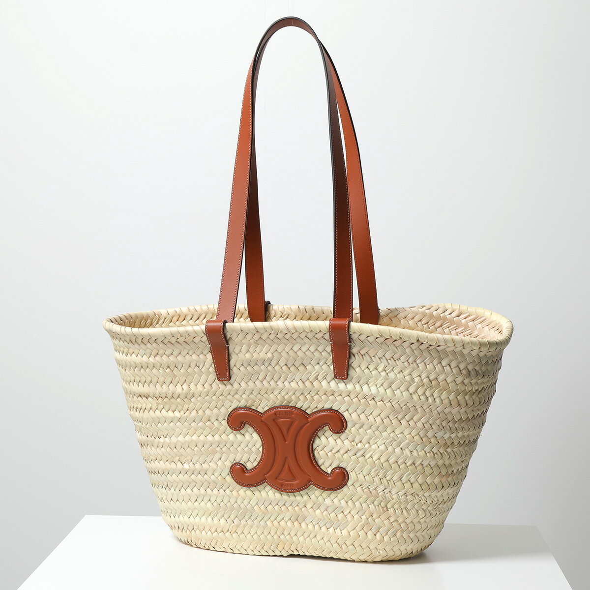 【訳あり】CELINE セリーヌ かごバッグ Triomphe トリオンフ 192622EFA.04LU レディース トートバッグ クラシック M バスケット 鞄 04LU/Tanのサムネイル