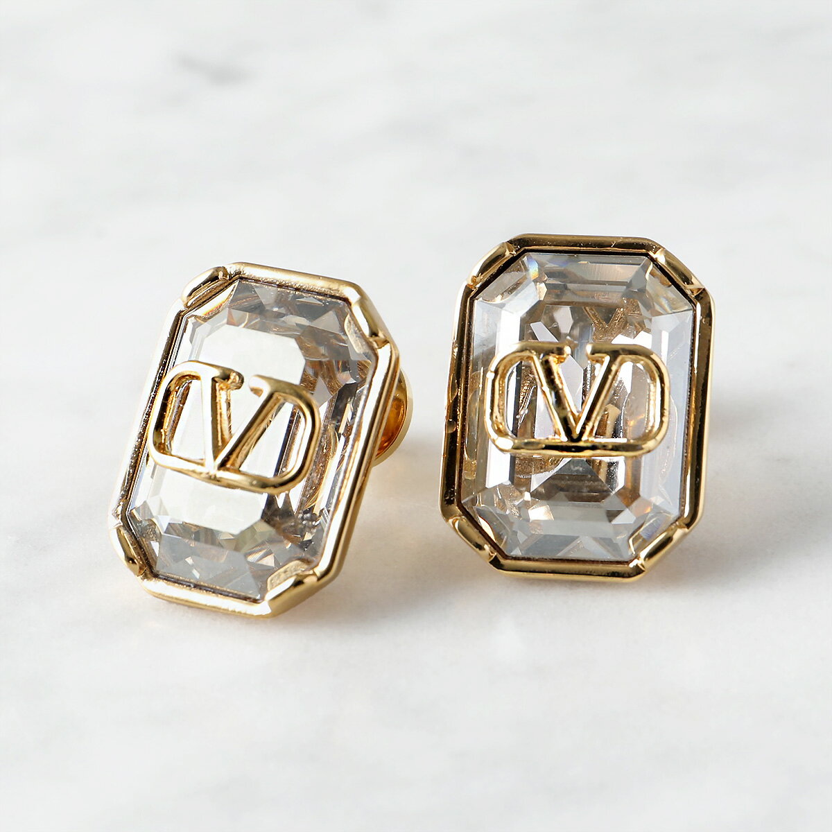 【10/5限定！2人に1人が当選！エントリーで最大100％ポイントバック】VALENTINO ヴァレンティノ ピアス 2W2J0S48 YCW レディース Vロゴ シグネチャー メタル X クリスタル アクセサリー MH5【cp_ten】のサムネイル