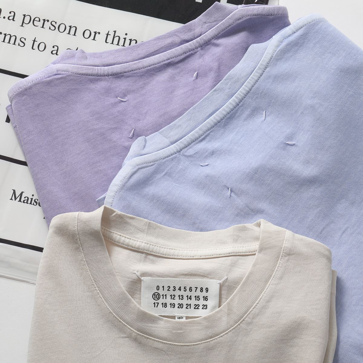 MAISON MARGIELA メゾンマルジェラ 10 S50GC0608 S23616 【3枚組】 3枚セット パックT Stereotype クルーネック 半袖 Tシャツ カットソー コットン 962 メンズのサムネイル