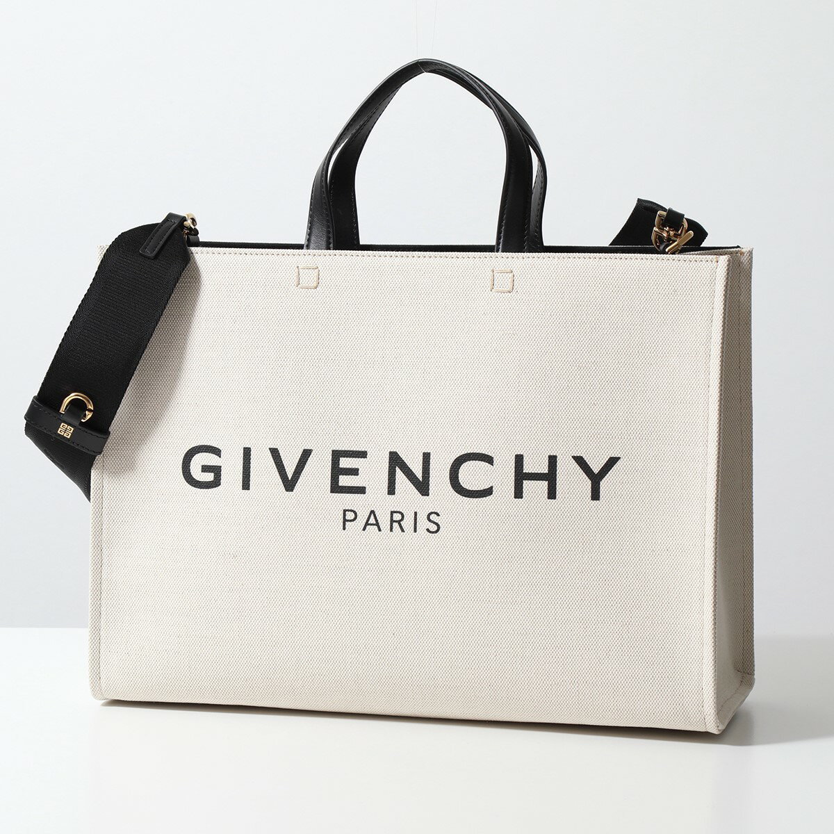 GIVENCHY ジバンシィ ハンドバッグ G-TOTE MIDIUM TOTE BAG BB50N2B1DR レディース ショルダーバッグ キャンバス ロゴ 鞄 255/BEIGE/BLACK