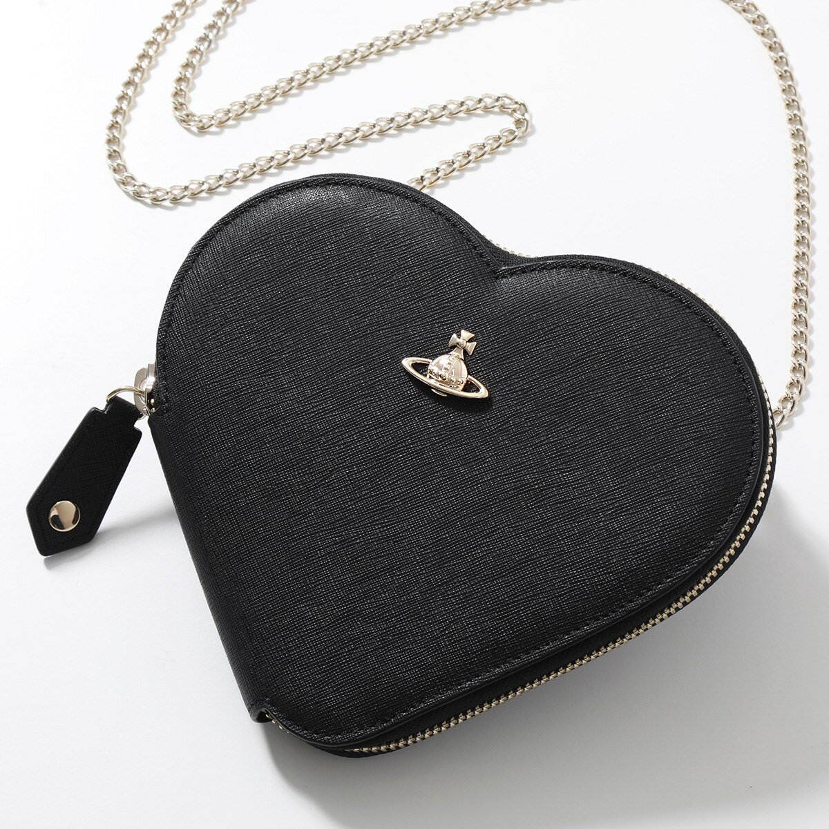 VivienneWestwood ヴィヴィアンウエストウッド ショルダーバッグ 52030007 L001N SAFFIANO NEW HEART レディース クロスボディ ハート チェーン 鞄 N403【cp_ten】