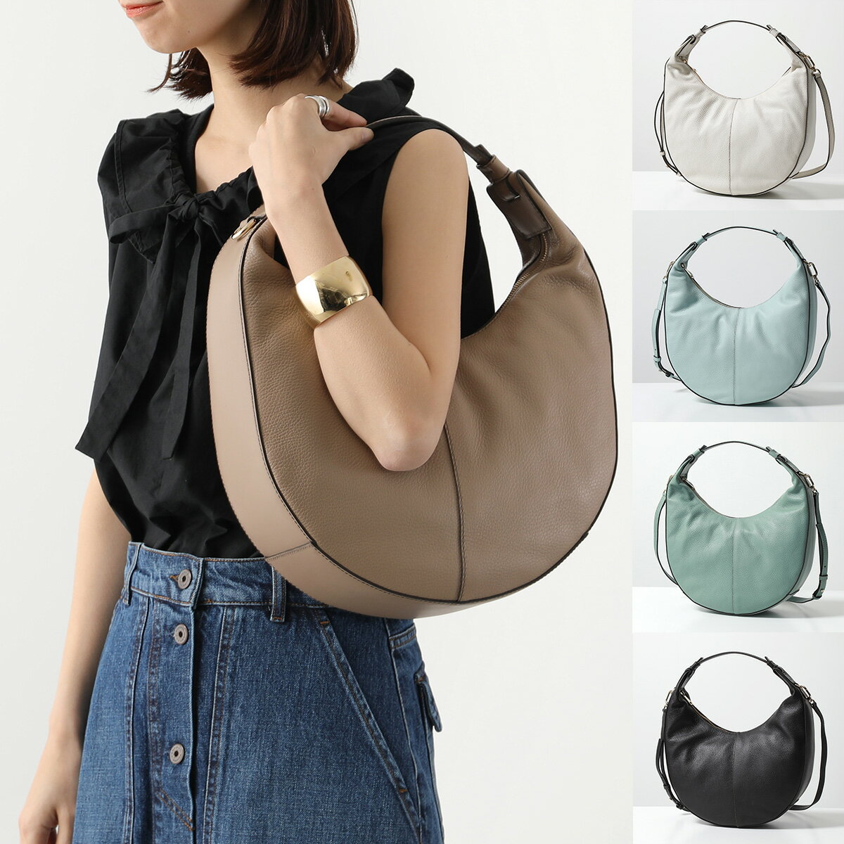 フルラ ハンドバッグ（レディース） Furla フルラ ホーボーバッグ MIASTELLA S ミアステラ HOBO WB00873 BX0176 レディース レザー ハンドバッグ クロスボディ 型押しロゴ 鞄 カラー5色【p5倍】