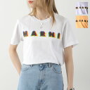 MARNI マルニ 半袖Tシャツ HUMU0198PE USCV16 レディース 3Dロゴ ロゴT コットン クルーネック カラー3色