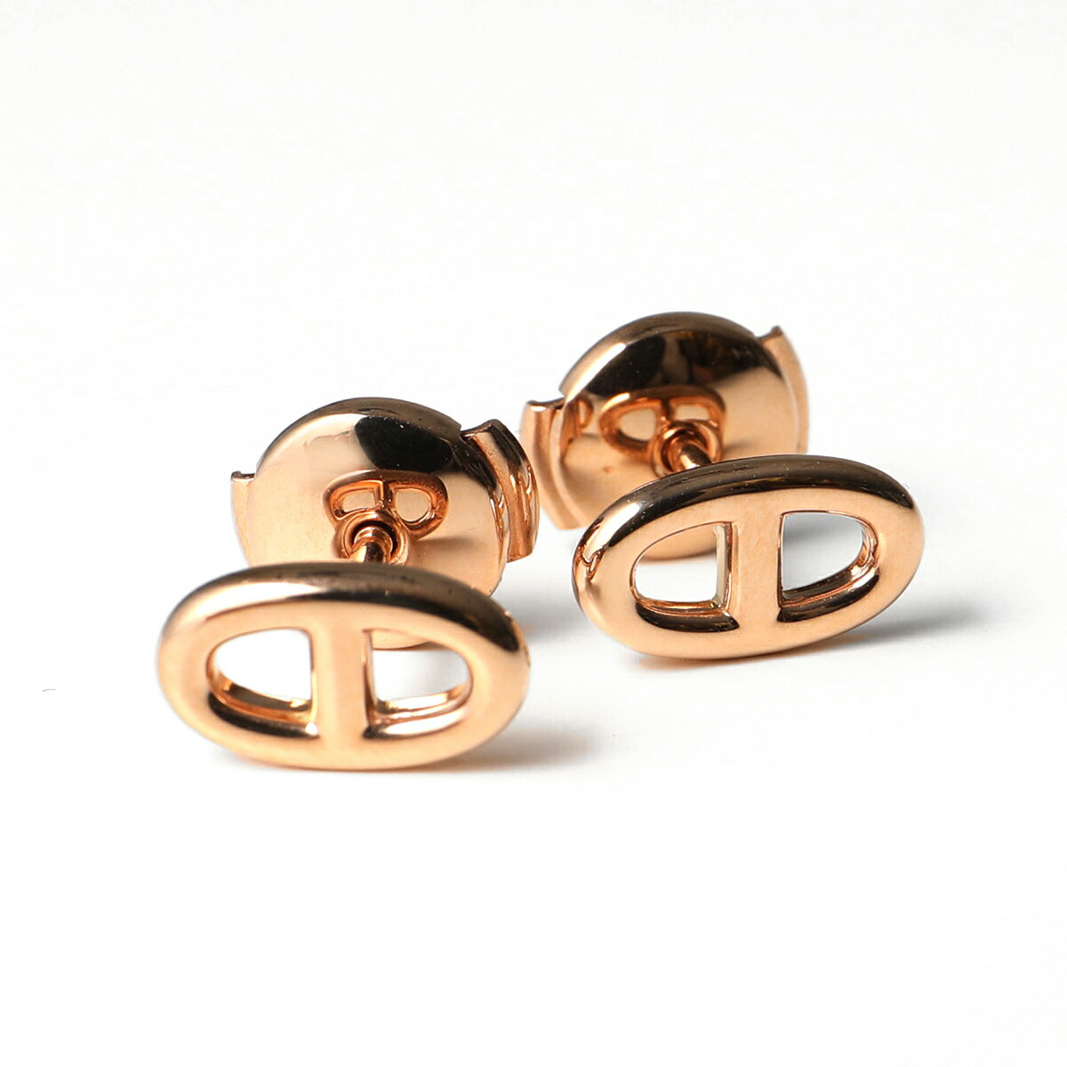 HERMES エルメス ピアス シェーヌダンクル TPM Chaine dAncre H113503B レディース ミニ スタッド メタル アクセサリー PKGDのサムネイル