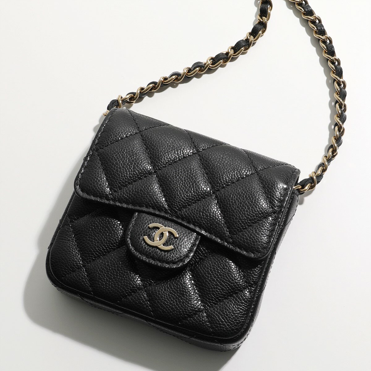 CHANEL シャネル ショルダーバッグ MATELASSE AP3259 B10583 レディース ミニ マトラッセ チェーンバッグ ラムスキン レザー ココマーク ロゴ 鞄 C3906のサムネイル