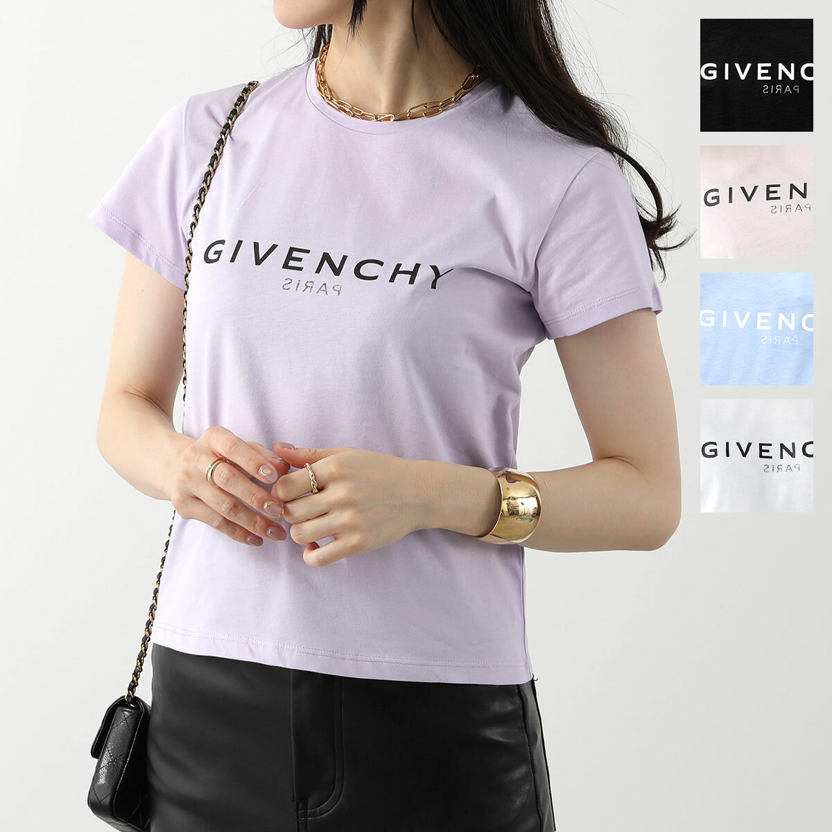 GIVENCHY KIDS ジバンシィ キッズ 半袖 Tシャツ H15296 レディース コットン ロゴ 4G クルーネック カラー5色のサムネイル