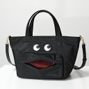 ANYA HINDMARCH アニヤハインドマーチ ショルダーバッグ E/W TOTE MINI EYES トート ミニ アイズ 152952 レディース ナイロンハンドバッグ 鞄 BLACK