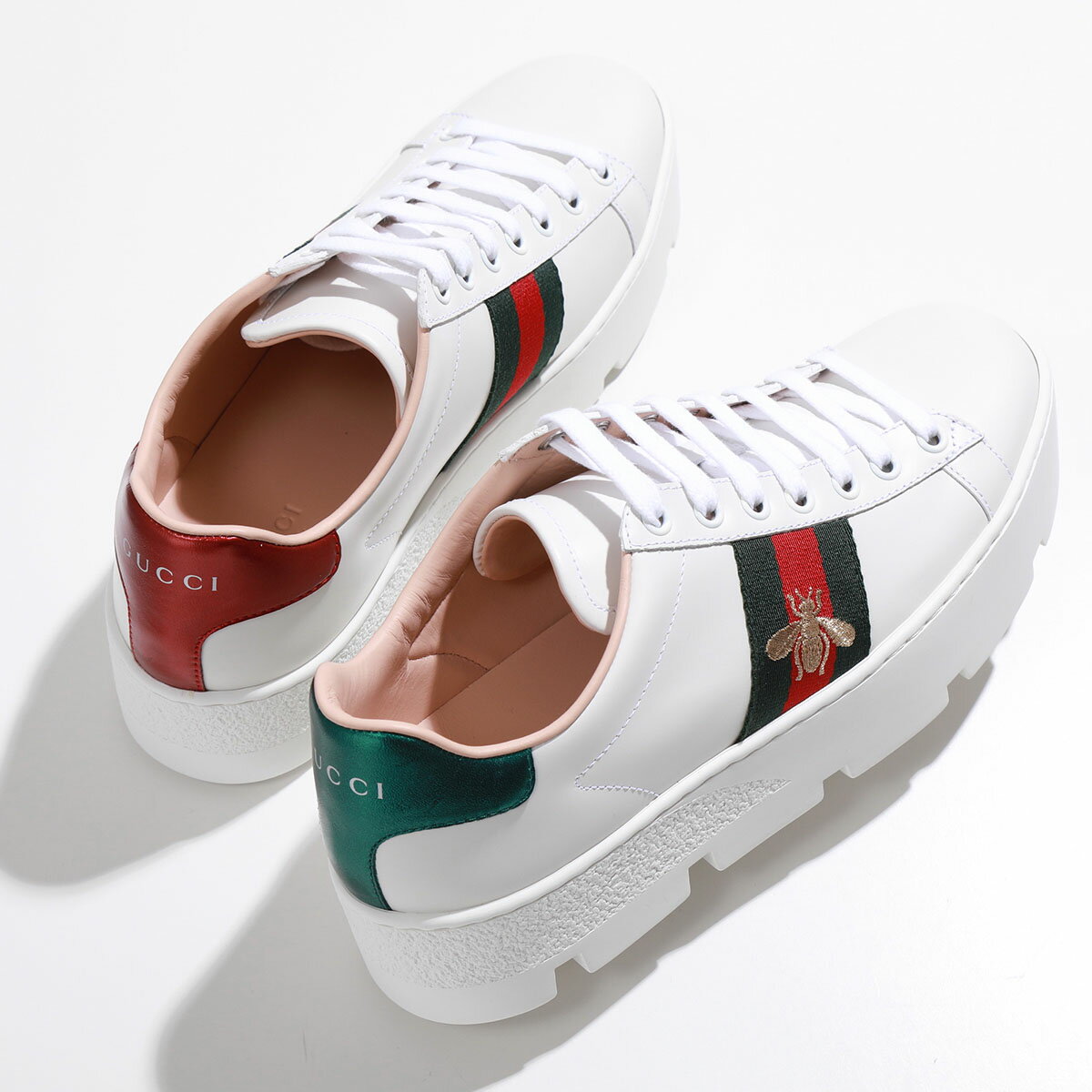 C0556P △GUCCI グッチ△ 新品 Ace エース レザースニーカー C0556P △GUCCI グッチ△ 新品 Ace エース レザースニーカー