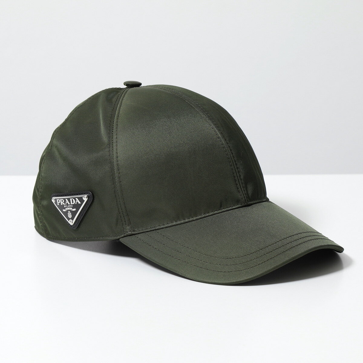 PRADA プラダ ベースボールキャップ 2HC274 2DMI メンズ Re-Nylon リナイロン トライアングルロゴ 帽子 F0244/TUNDRAのサムネイル