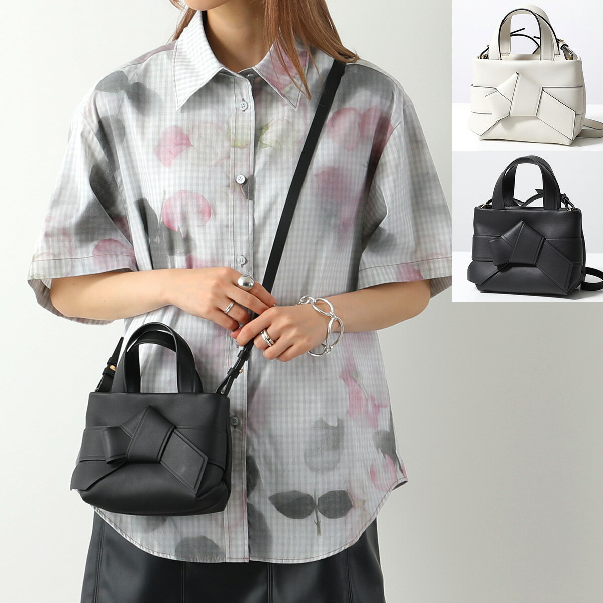 Acne Studios アクネストゥディオズ ショルダーバッグ MUSUBI ムスビ A10216 FN-WN-BAGS000252 レディース レザー ハンドバッグ ミニトート 鞄 カラー2色のサムネイル