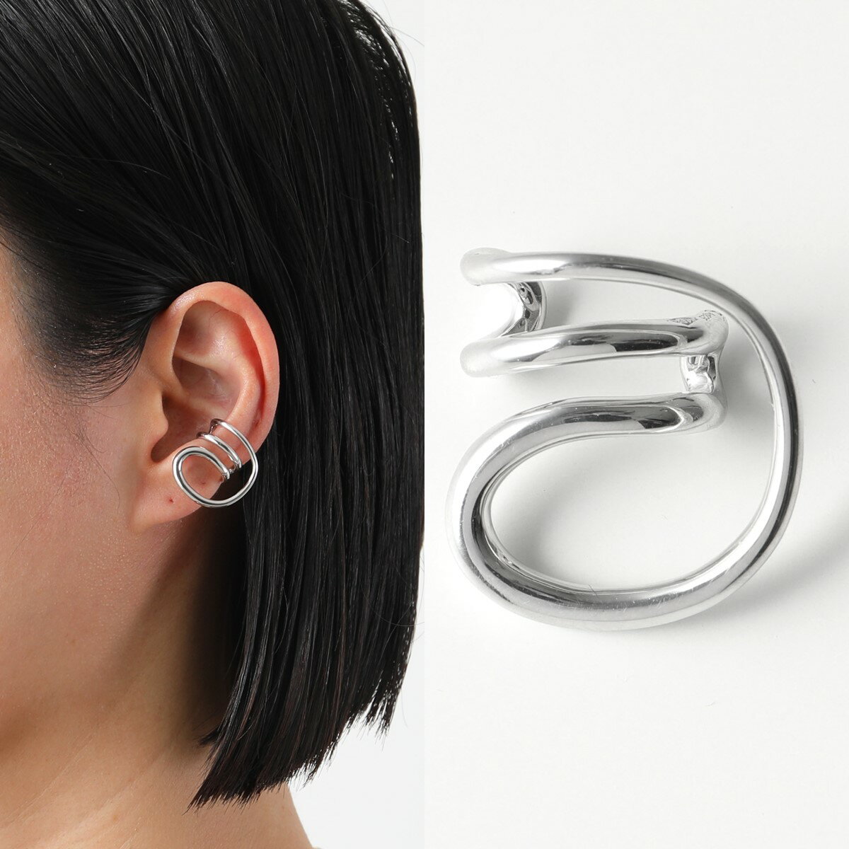 Charlotte Chesnais シャルロットシェネ イヤーカフ Round Trip Ear Cuff 21BO107AR レディース イヤカフ 片耳販売 アクセサリー ARGENT