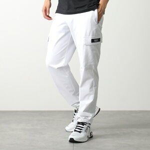 EA7 GOLF EMPORIO ARMANI エンポリオアルマーニ ゴルフ カーゴパンツ 3RPP01 PNBWZ メンズ ロゴ ストレッチ スポーツウェア 1100/WHITE