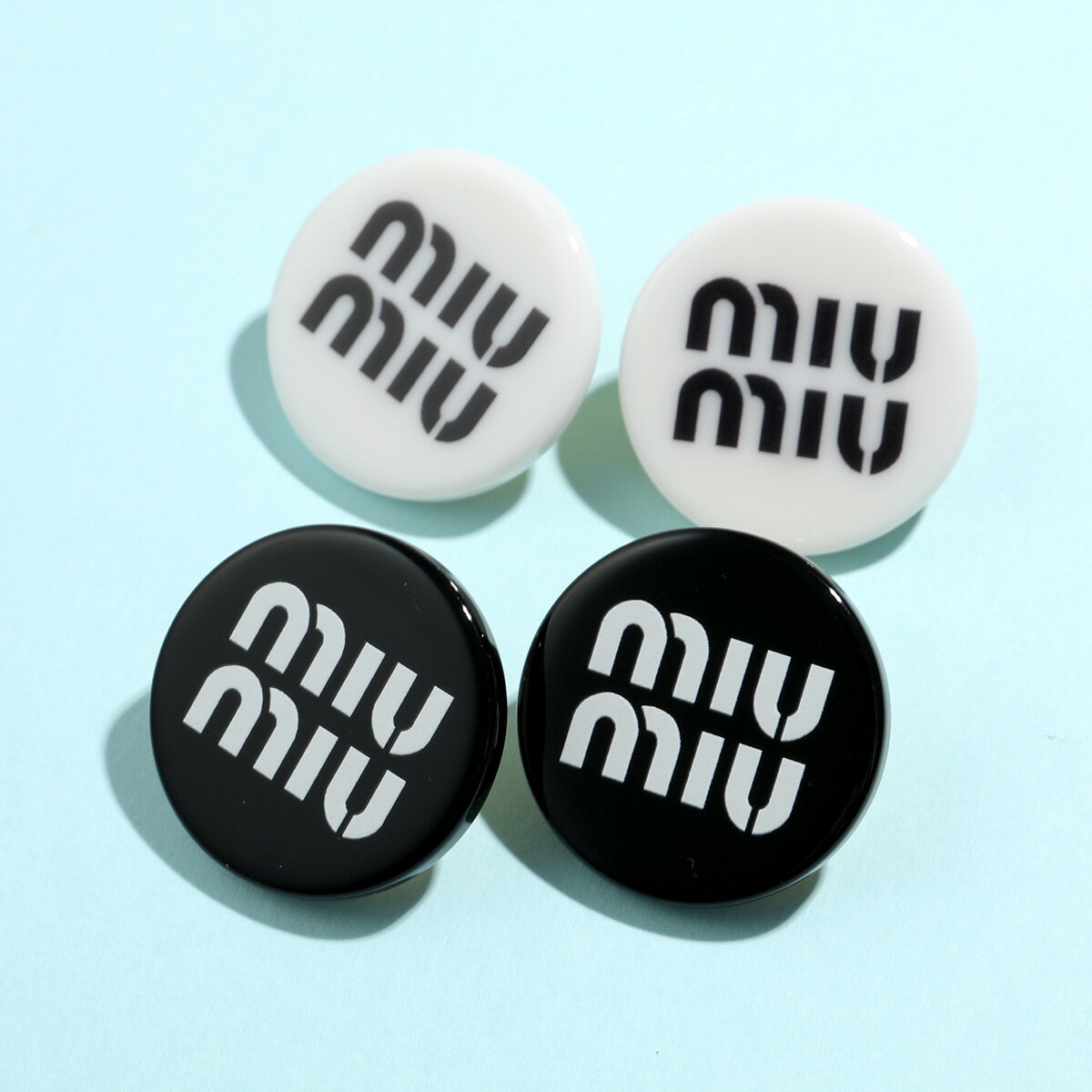 MIUMIU ミュウミュウ イヤリング 5IO063 2F8O レディース ロゴ プレックス アクセサリー イヤークリップ カラー2色のサムネイル