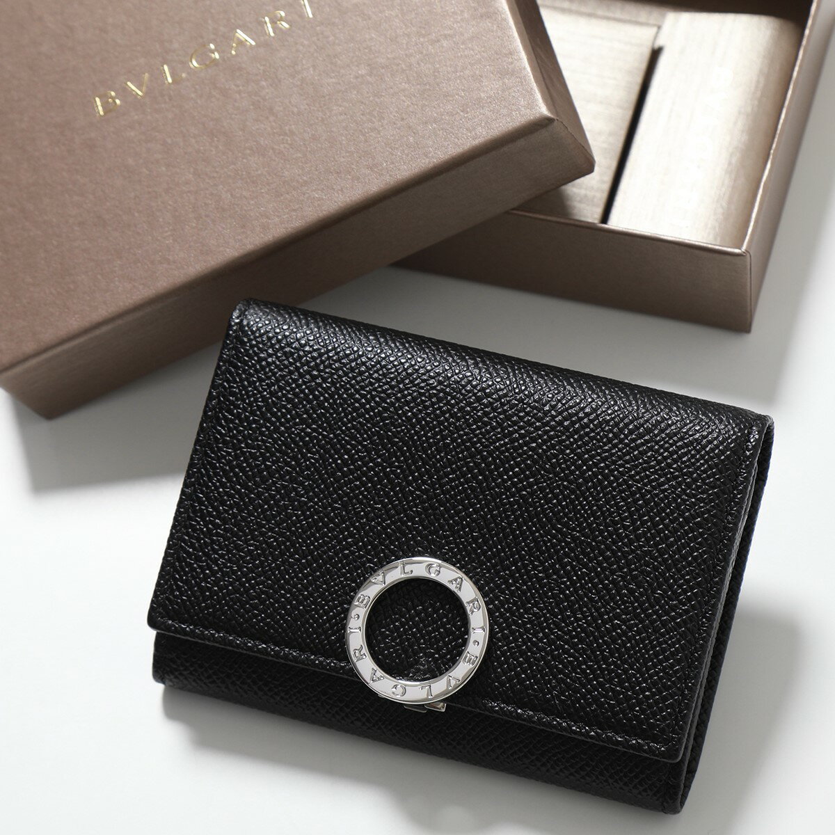 ブルガリ 名刺入れ BVLGARI ブルガリ カードケース Bulgari Bulgari 2 30420 メンズ 名刺入れ レザー ロゴ ミニ財布 ブラック