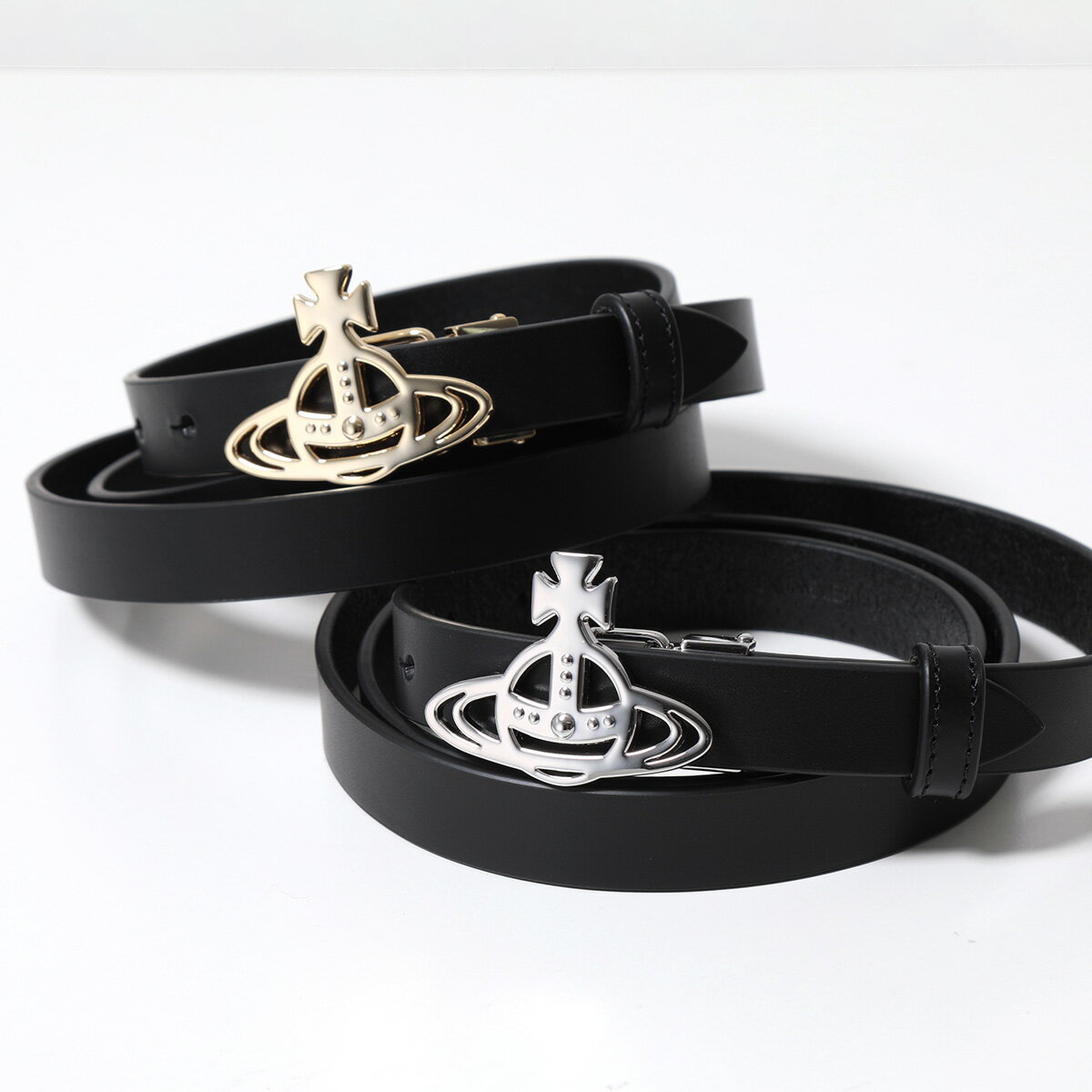 ヴィヴィアンウエストウッド Vivienne Westwood ヴィヴィアンウエストウッド ベルト SMALL LINE ORB BUCKLE 82010052 82010045 L0022 レディース レザー オーブ カラー2色【cp_twen】