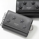 Jimmy Choo ジミーチュウ キーケース HOWICK OAJ ホーウィック レディース レザー ロゴ スタースタッズ 6連 キーリング付き カラー2色【po_fifth】