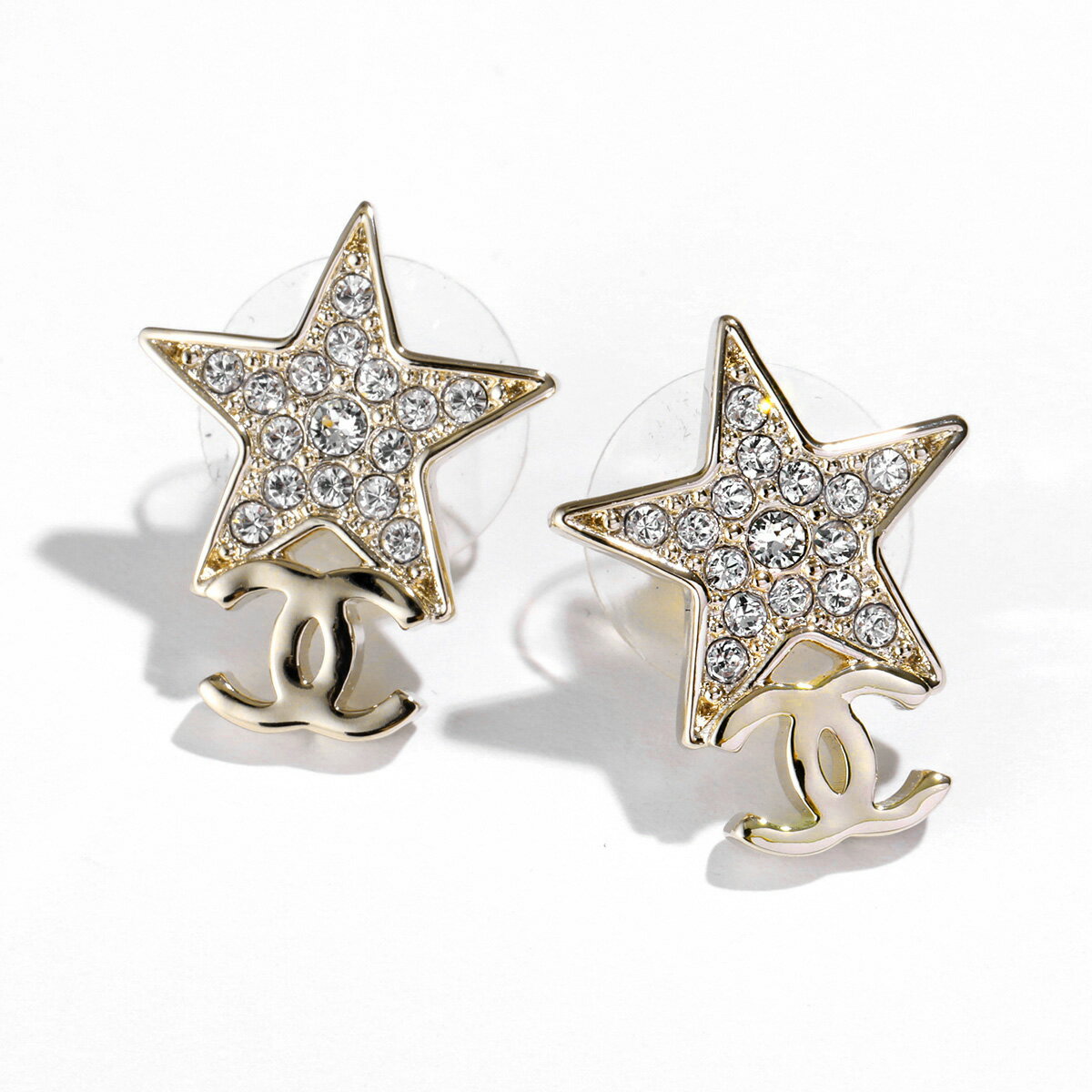 CHANEL シャネル ピアス ABB488 B14060 レディース ココマーク CCマーク スター 星 アクセサリー ラインストーン NR341のサムネイル