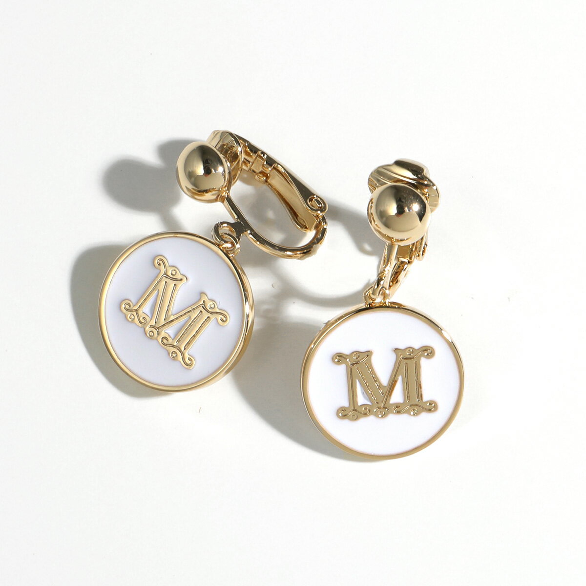 MAX MARA マックスマーラ イヤリング EARRY4 レディース Mロゴ アクセサリー 004/BIANCOのサムネイル