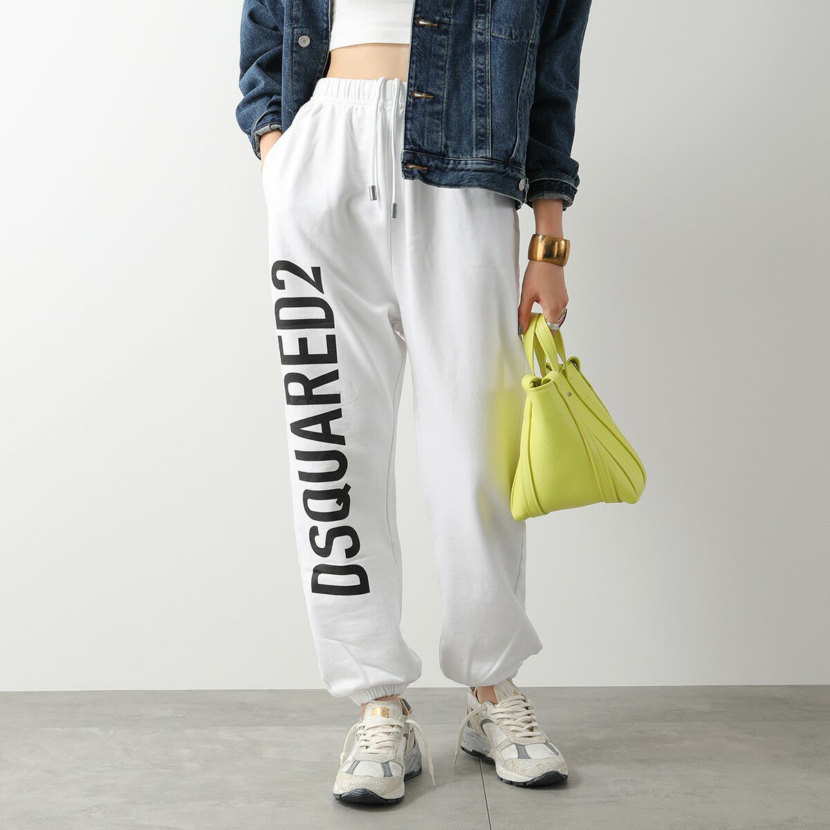 DSQUARED2 ディースクエアード スウェットパンツ S75KB0292 S25538 レディース ジョガーパンツ トラックパンツ ロゴ 100