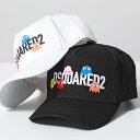 DSQUARED2 ディースクエアード ベースボールキャップ BCM0750 05C00001 メンズ パックマン 刺繍 コットン ロゴ 帽子 カラー2色