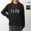 DSQUARED2 ディースクエアード トレーナー ICON GAME LOVER COOL S80GU0092 S25516 レディース クルーネック 長袖 スウェット カラー2色【po_fifth】