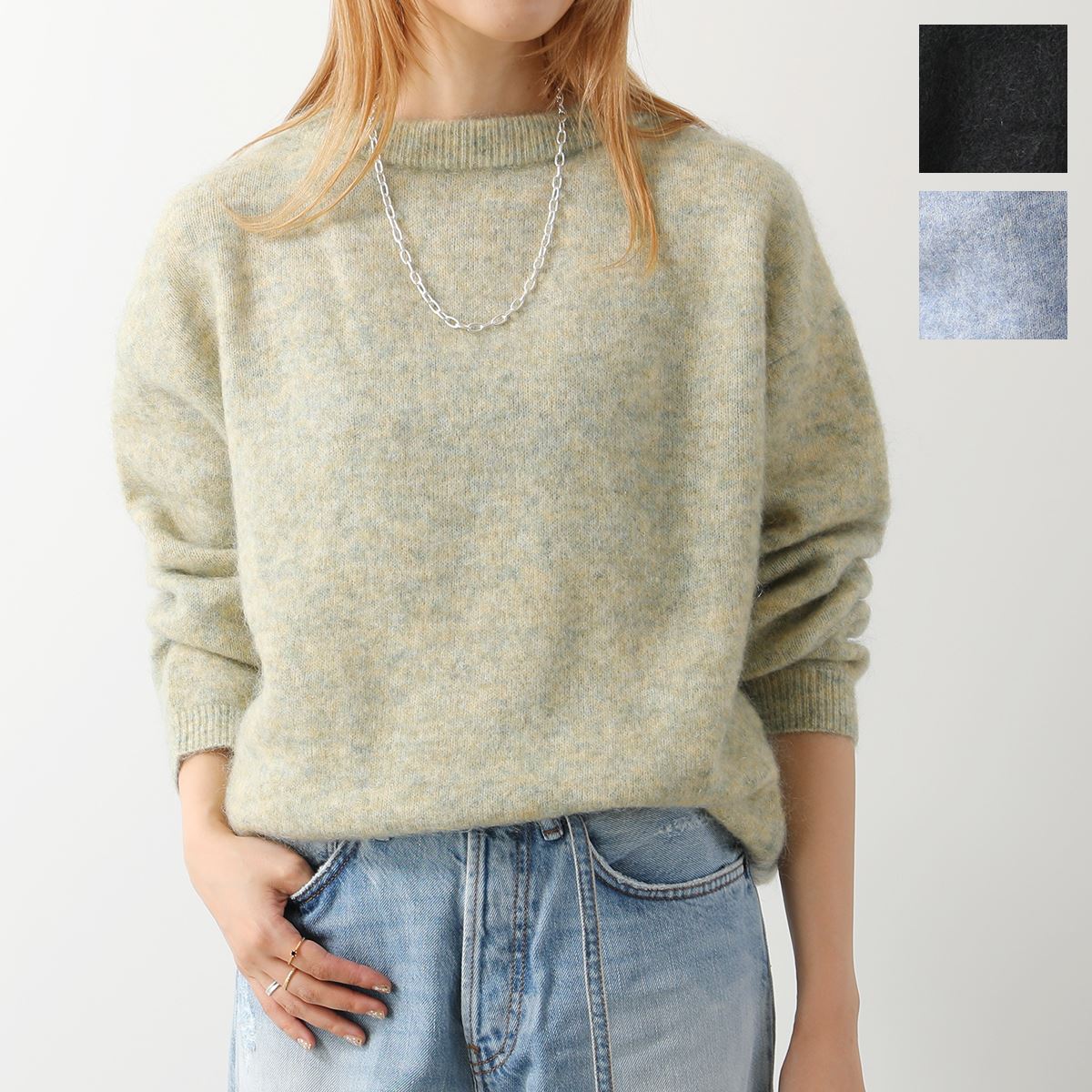 Acne Studios アクネストゥディオズ セーター A60460 FN-WN-KNIT000638 レディース ニット ウール モヘア クルーネック リラックスフィット カラー3色【cp_ten】【po_jyuuu】のサムネイル