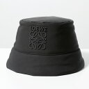 LOEWE ロエベ バケットハット PUFFY パファー K820HB1X63 メンズ ナイロン アナグラム ロゴ 撥水 帽子 1100/BLACK