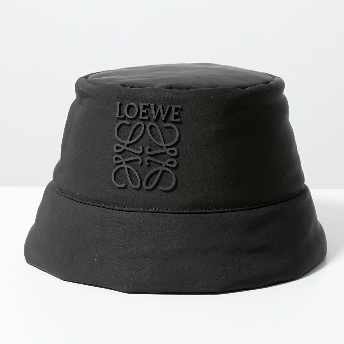 LOEWE ロエベ バケットハット PUFFY パファー K820HB1X63 レディース ナイロン アナグラム ロゴ 撥水 帽子 1100/BLACK