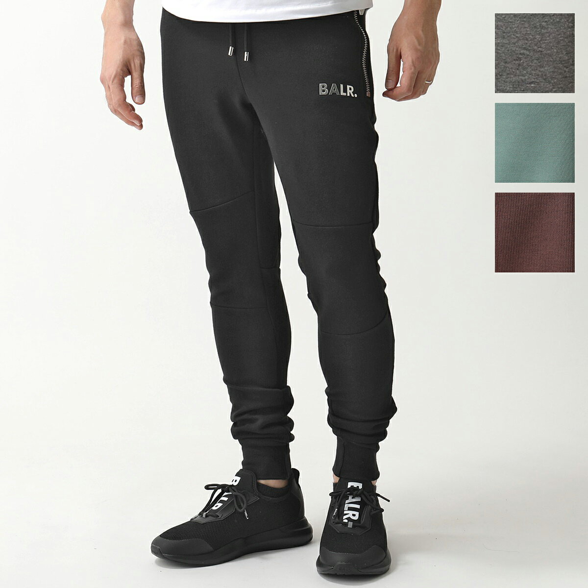 BALR. ボーラー スウェットパンツ B1411.1004 Q-SERIES SLIM CLASSIC SWEATPANTS メンズ ロゴメタルプレート カラー4色