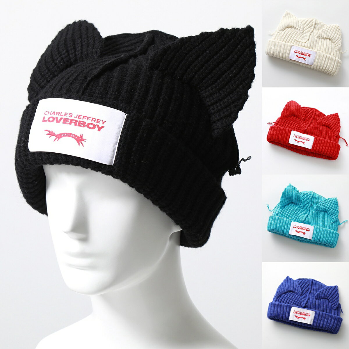 CHARLES JEFFREY LOVERBOY ニット帽 CHUNKY EARS BEANIE 31130401 31130402 31130403 31130404 メンズ 猫耳 ビーニー ニットキャップ 帽子 カラー4色【po_fifth】【cp_ten】