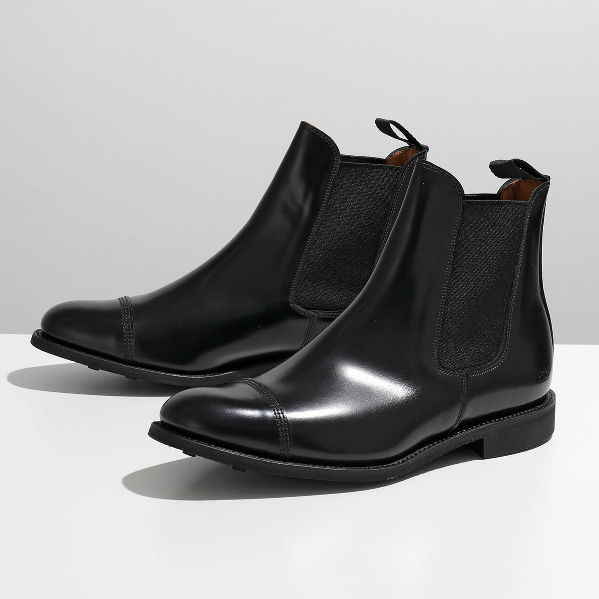 サイドゴアブーツ CHELSEA BOOT 1829 Black／SANDERS