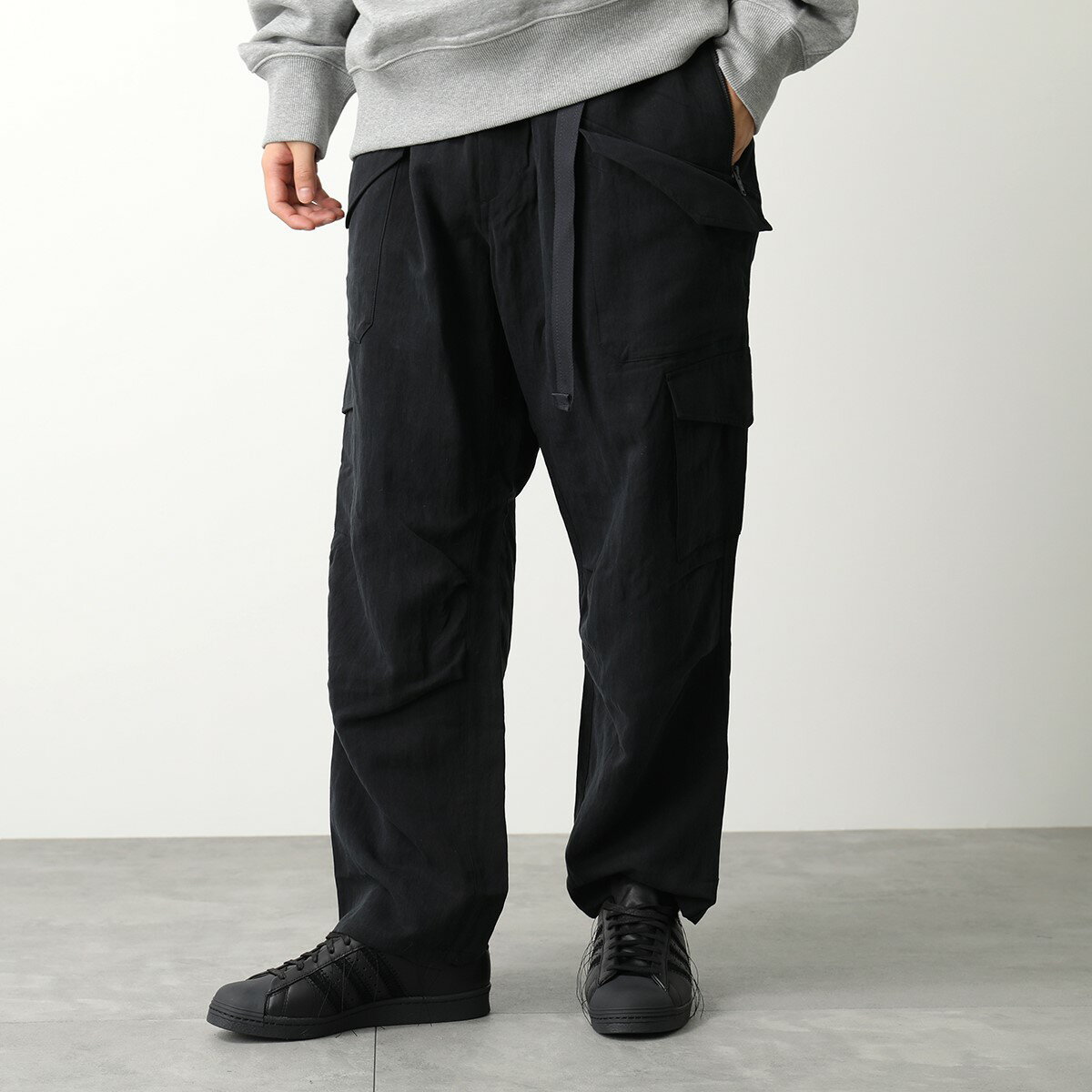 Y-3 ワイスリー カーゴパンツ UTLY CRGO PANTS H63080 メンズ クリンクルツイル FIDLOCKR バックル BLACK