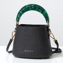 MARNI マルニ ショルダーバッグ VENICE MINI ヴェネツィア ミニ SCMP0078U0 LV688 レディース ハンドバッグ レザー×レジン ロゴ 鞄 カラー3色