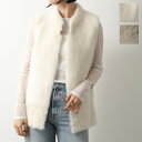 KARL DONOGHUE カールドノヒュー ベスト FEATHER SHEARLING MIDI CMCMGW3 レディース フェザー シャーリング ジレ ムートン×レザー ミディ丈 カラー2色