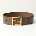 FENDI フェンディ ベルト 8C0650 AAIW レディース レザー FFロゴ FFバックル 太ベルト F1IOV/FORESTA+OBUR【po_fifth】