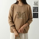 MAX MARA マックスマーラ セーター PALATO パラート レディース カシミヤ混ウール ニット Mロゴ ラインストーン装飾 クルーネック カラー4色【po_fifth】