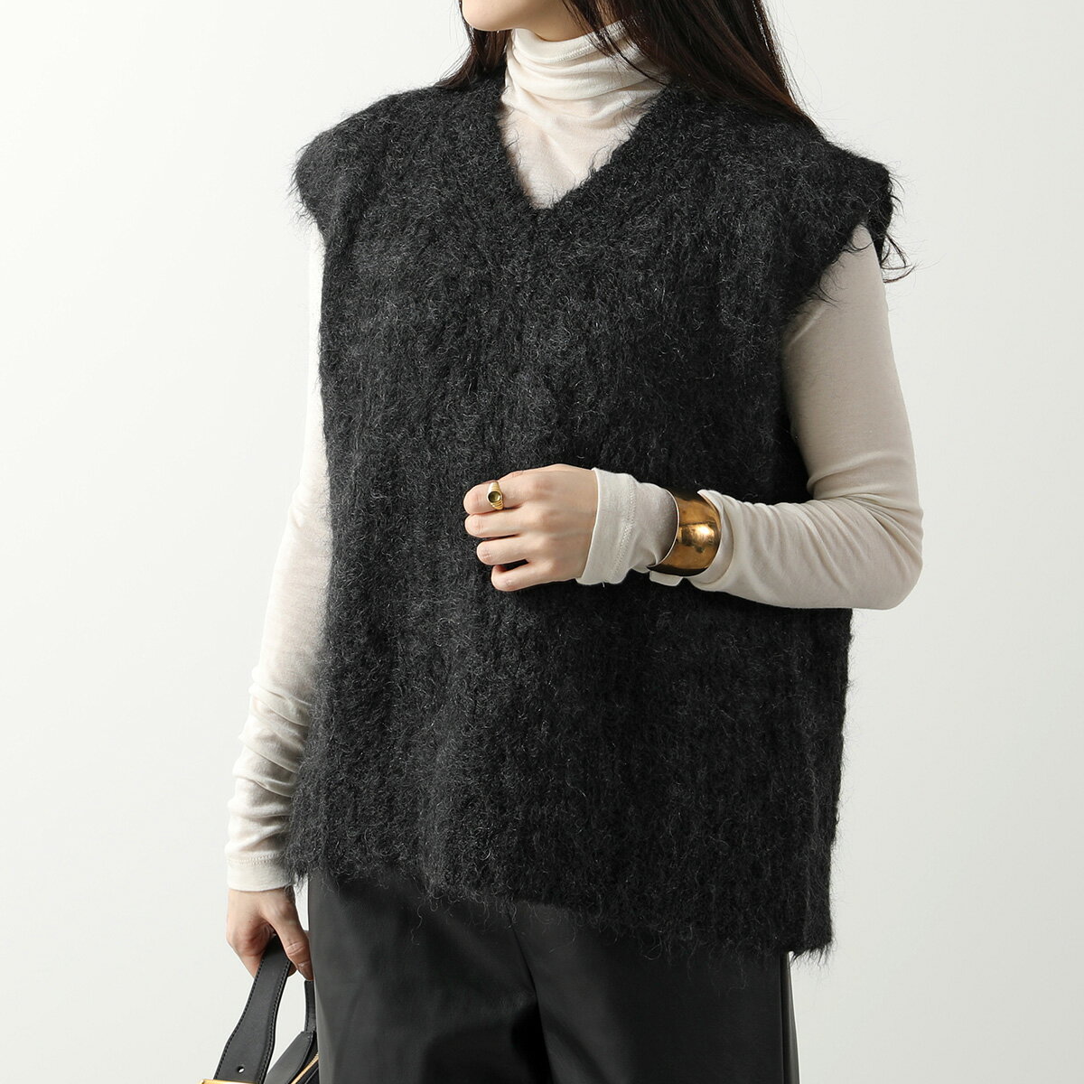 S MAX MARA エス マックスマーラ ニットベスト GENOVA レディース ニットジレ Vネック モヘヤ ウール ノースリーブ 002のサムネイル