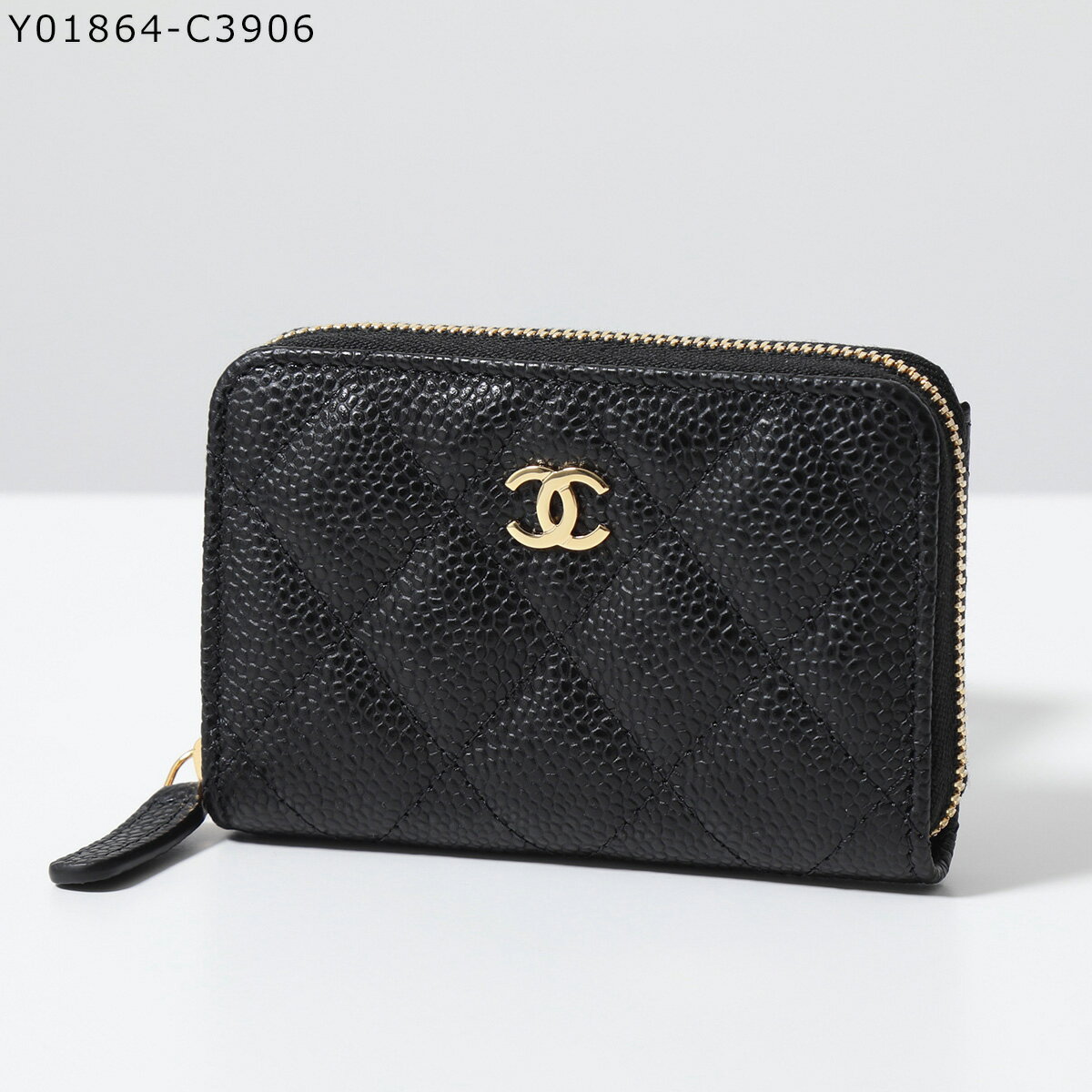 CHANEL シャネル コインケース AP0216 Y01864 Y01588 B10583 Y01295 レディース MATELASSE マトラッセ キャビア ラムスキン クラシック ジップ コインパース キルティング レザー ミニ財布 ココマーク カラー5色