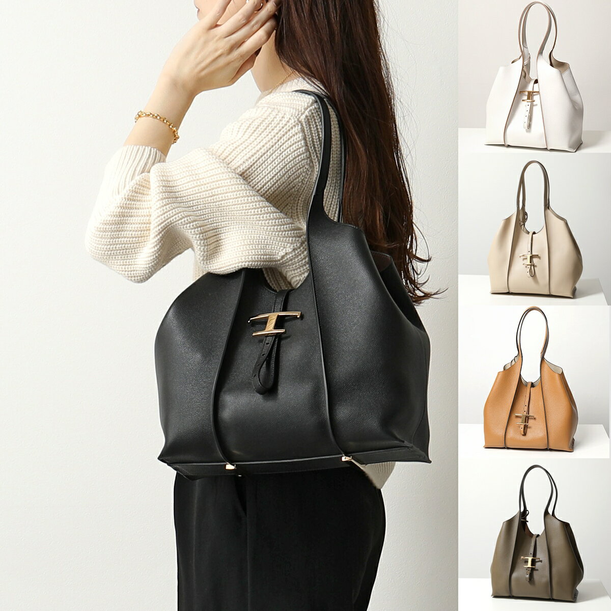 トッズ   レディースバッグ TODS トッズ トートバッグ XBWTSBA0200Q8E TSB SHOPPING PEND T PICCOLA レディース T TIMELESS Tタイムレス レザー ポーチ付き 鞄 カラー5色【po_fifth】