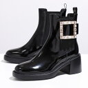 ROGER VIVIER ロジェヴィヴィエ ショートブーツ VIV RANGERS STR B CHELSEA ヴィヴ レンジャー ストラス バックル チェルシーブーツ RVW5983634001UJ レディース 靴 B999/NERO【po_fifth】